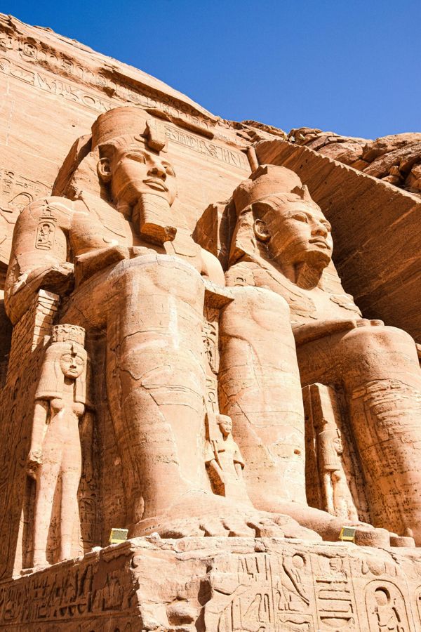 The colossal statues of Abu Simbel