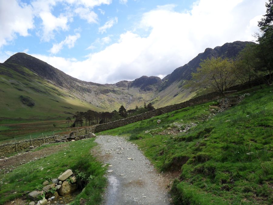 Footpath through a Lake District valley