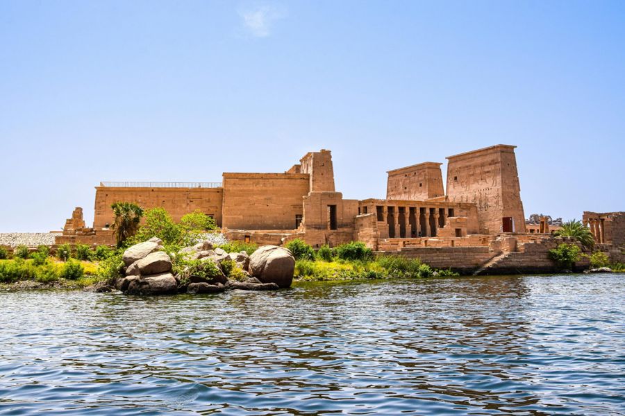 Philae temple on the Nile near Aswan